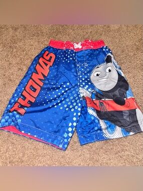 Thomas & Friends Blue and Red Kids Swim Shorts